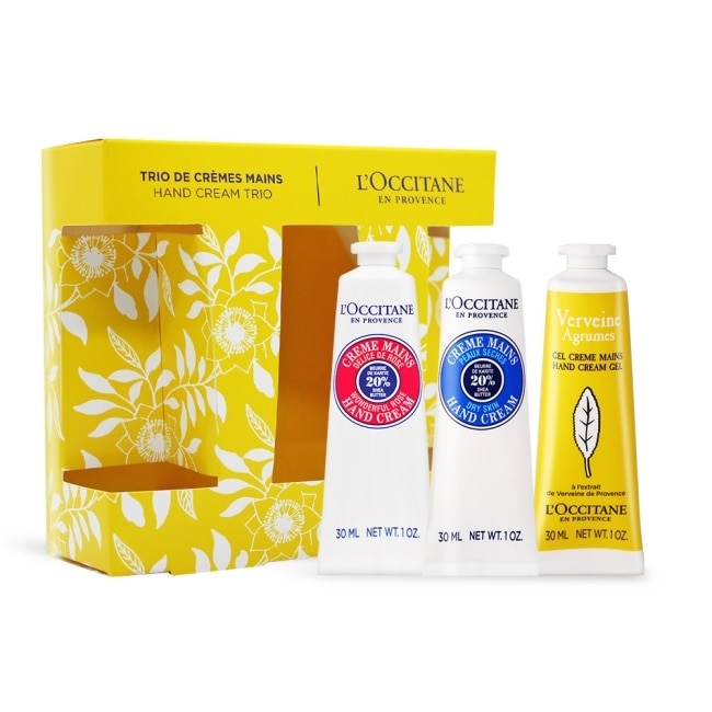 歐舒丹 經典3入護手霜禮盒[乳油木玫瑰+乳油木+果漾馬鞭草]