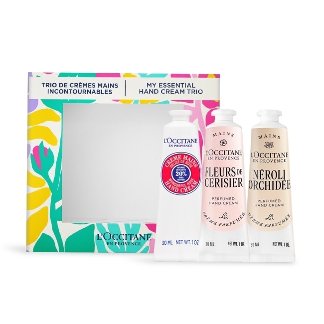 歐舒丹 經典3入護手霜禮盒[乳油木玫瑰+橙花蘭花木(新)+櫻花(新)]