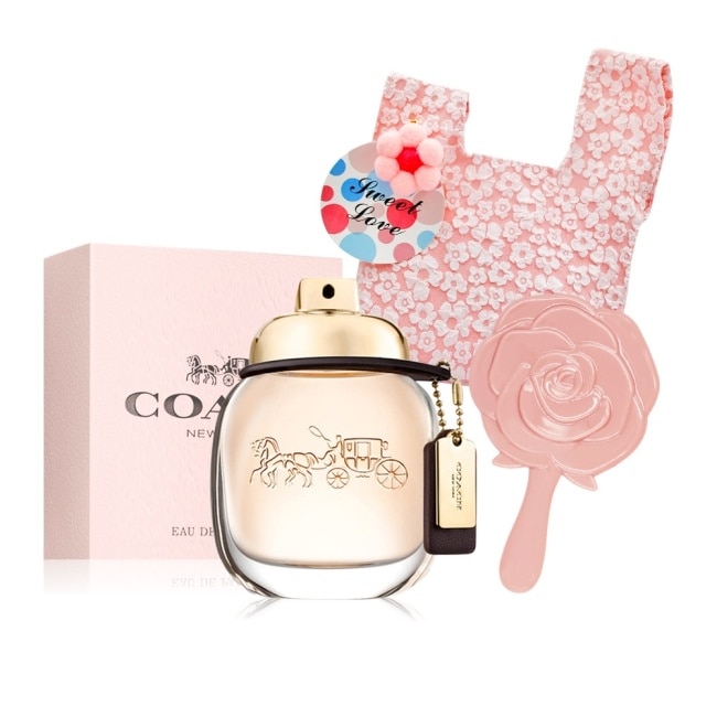 COACH 時尚經典甜蜜香氛禮[時尚經典女性淡香精(30ml)+手拿鏡+收納袋]-國際航空版