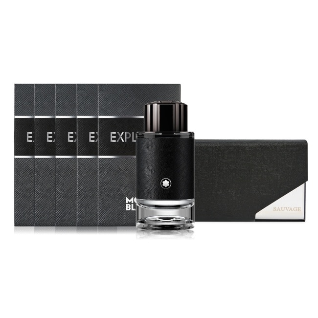 MONTBLANC 萬寶龍 探尋旅者淡香精迷你瓶收藏組【(4.5ml)x5+隨身名片夾]-專櫃公司貨
