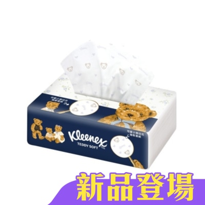 舒潔 - 舒潔Teddy Soft小熊印花抽取面紙100抽