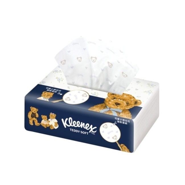 舒潔Teddy Soft小熊印花抽取面紙100抽