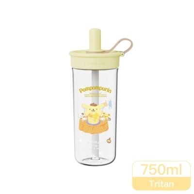 LOCKNLOCK 樂扣樂扣嚼對FUN飲吸管杯750ml/布丁狗