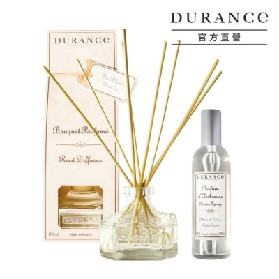 DURANCE 朵昂思 DURANCE 朵昂思 新氣象空氣煥新組(白茶擴香100ml+棉花田香氛噴霧100ml)-專櫃公司貨
