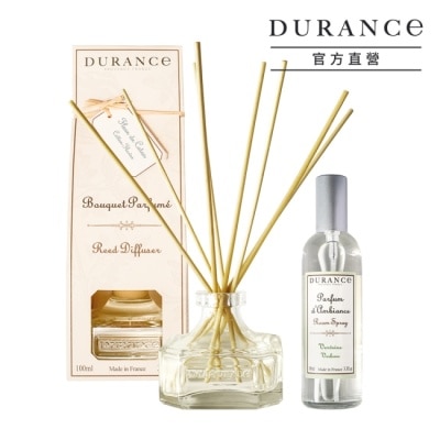 DURANCE 朵昂思 DURANCE 朵昂思 新氣象空氣煥新組(棉花田擴香100ml+馬鞭草香氛噴霧100ml)-專櫃公司貨