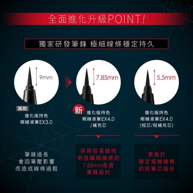 凱婷 進化版持色眼線液筆EX 4.0&nbsp;短芯 BR-2 0.5g