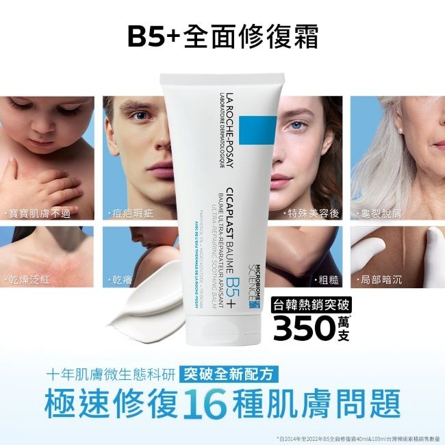 理膚寶水B5+全面修復霜40ml加量組