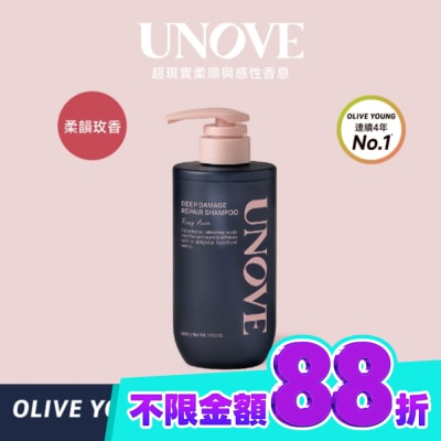 UNOVE UNOVE 柔諾伊 角蛋白柔順修護洗髮精 (柔韻玫香)500g 獨家 image
