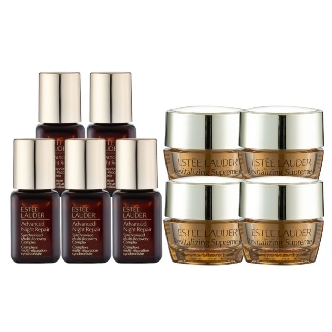 【ESTEE LAUDER 雅詩蘭黛】特潤超導全方位修護露7mlX5+年輕無敵膠原眼霜5mlX4 公司貨 小棕瓶