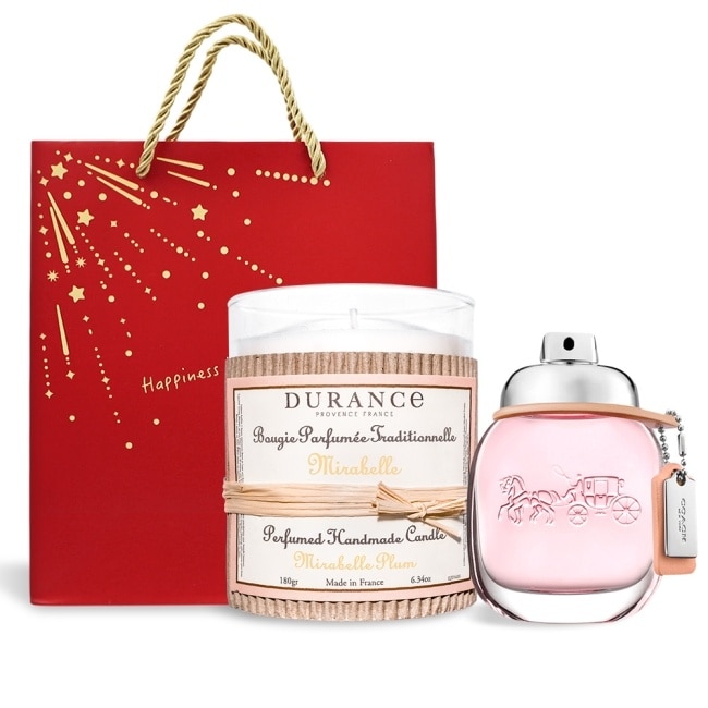 COACH 時尚經典女性淡香水(30ml)-贈精油蠟燭(180g)+提袋-國際航空版