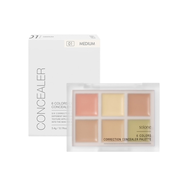 Solone 全能校色遮瑕盤 01 勻膚 1入