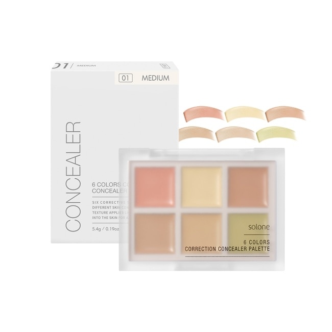 Solone 全能校色遮瑕盤 01 勻膚 1入