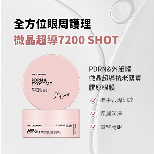 我的心機 PDRN&外泌體微晶超導抗老緊實膠原眼膜60片