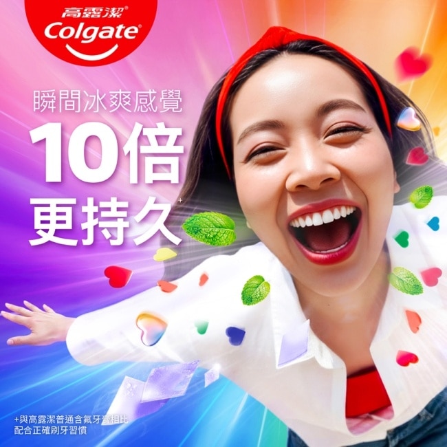 高露潔MaxFresh彩虹清新幫助防蛀牙膏100g