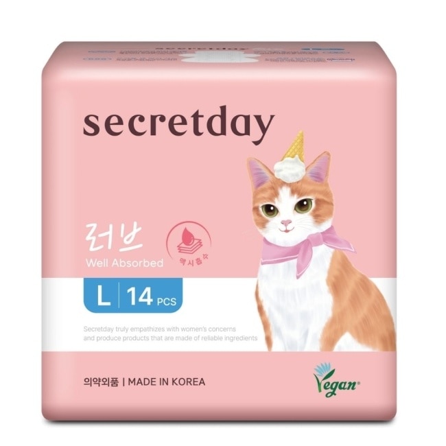 秘之日Secretday_Love超強吸收棉柔衛生棉L_29cm14片