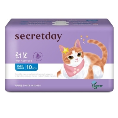 Secretday - 秘之日Secretday_Love超強吸收棉柔夜用衛生棉36cm10片