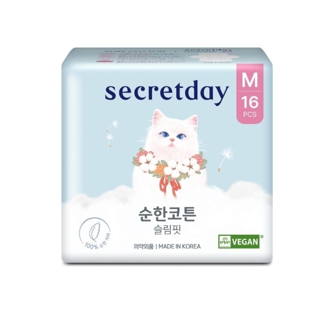 秘之日Secretday_PURE COTTON純棉衛生棉24.5cm16片 image