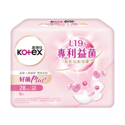KOTEX靠得住 - 靠得住好菌Plus+28cm9片