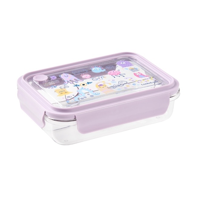 樂扣樂扣怪好吃ECOZEN三分隔便當盒/1L/紫紫怪
