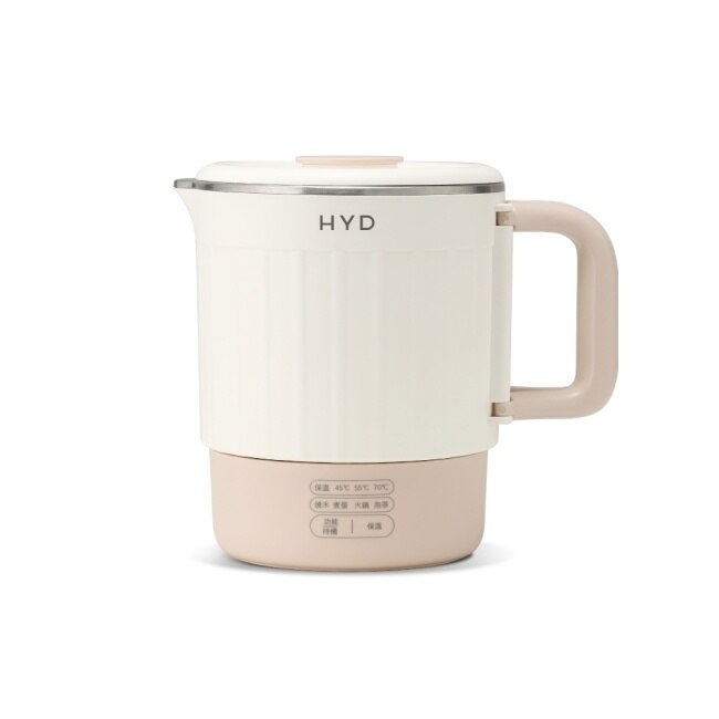 【HYD】輕旅行寬電壓料理快煮鍋(小煮鍋) D-526 奶茶色