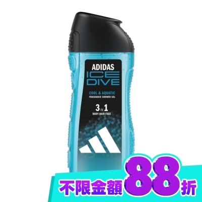 愛迪達 adidas 愛迪達男性三合一潔顏洗髮沐浴露(超越沁涼) 250ml image