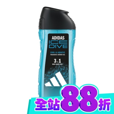 愛迪達 adidas 愛迪達男性三合一潔顏洗髮沐浴露(超越沁涼) 250ml image
