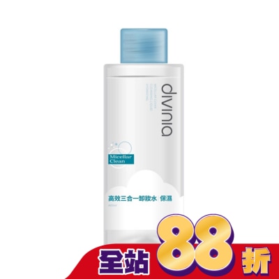 Divinia蒂芬妮亞 - 蒂芬妮亞 高效三合一卸妝水 400ml-保濕