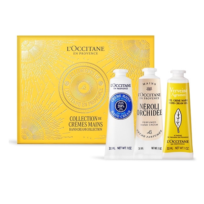 L’OCCITANE 歐舒丹 普羅旺斯護手霜三入禮盒(30mlX3)[乳油木+橙花蘭花+果漾馬鞭草]-國際航空版