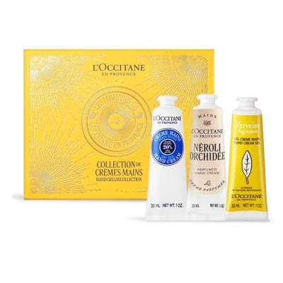 L OCCITANE - L’OCCITANE 歐舒丹 普羅旺斯護手霜三入禮盒(30mlX3)[乳油木+橙花蘭花+果漾馬鞭草]-國際航空版