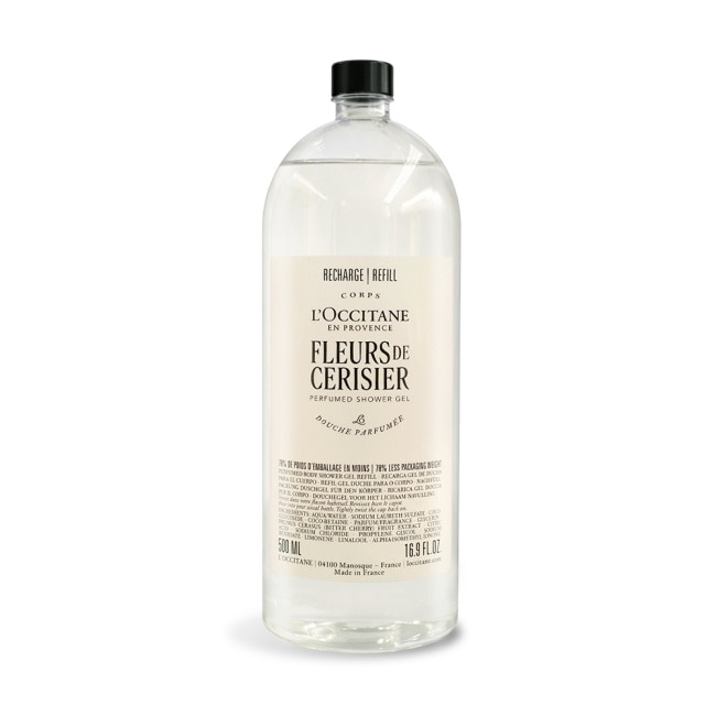 L’OCCITANE 歐舒丹 櫻花沐浴膠補充瓶(500ml)-新版-國際航空版