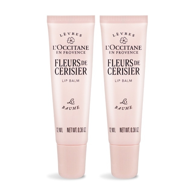 L’OCCITANE 歐舒丹 櫻花護唇膏(12ml)X2-新版-國際航空版