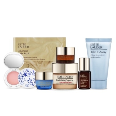 ESTEE LAUDER 雅詩蘭黛 - ESTEE LAUDER 雅詩蘭黛晶透光采賦活特潤組[特潤+眼霜+一夜霜+膠原霜+眼膜+潔顏露+唇鏡]-專櫃公司貨