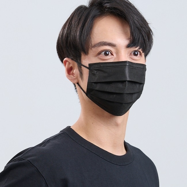 匠心 成人平面口罩 黑色 3入/袋