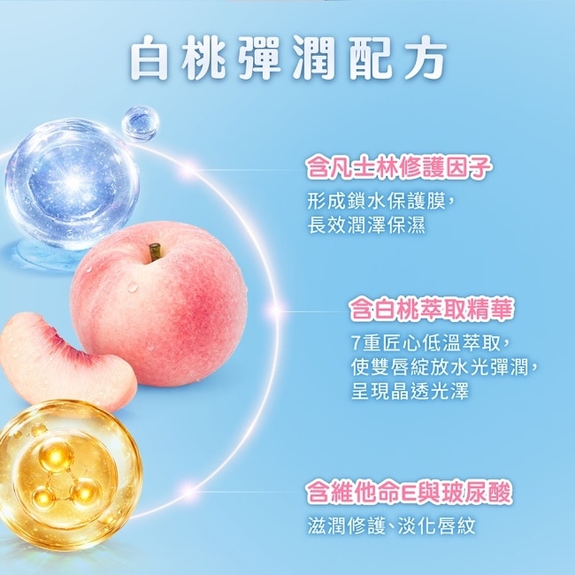 凡士林白桃瓶裝護唇膏 7G