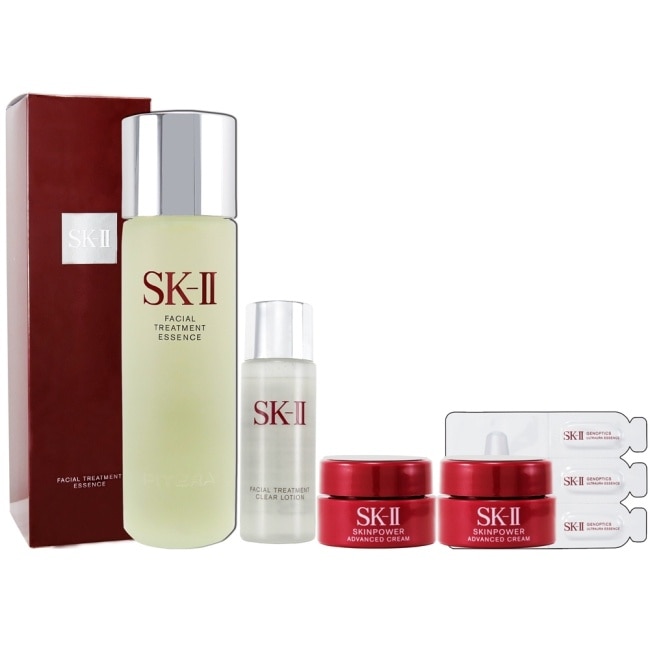 SKII青春露230ml(贈亮采水30ml+活膚霜2.5gx2+光蘊恆精華0.7mlx3)