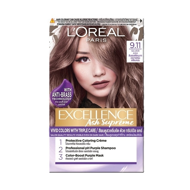 巴黎萊雅優媚霜時尚魅力系列染髮霜 9.11 榛果冷棕