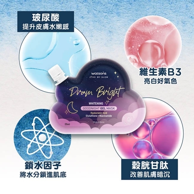 屈臣氏好夢亮白晚安面膜25ml image