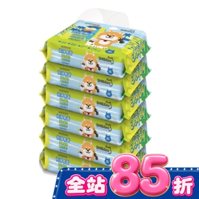Watsons 屈臣氏 屈臣氏無香嬰兒柔濕巾20片6包(柴犬工房2026) image