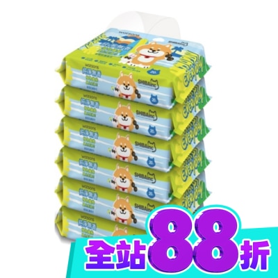 Watsons 屈臣氏 屈臣氏無香嬰兒柔濕巾20片6包(柴犬工房2026) image