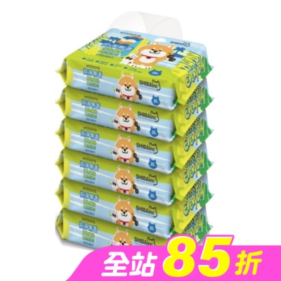 Watsons 屈臣氏 - 屈臣氏無香嬰兒柔濕巾20片6包(柴犬工房2026)