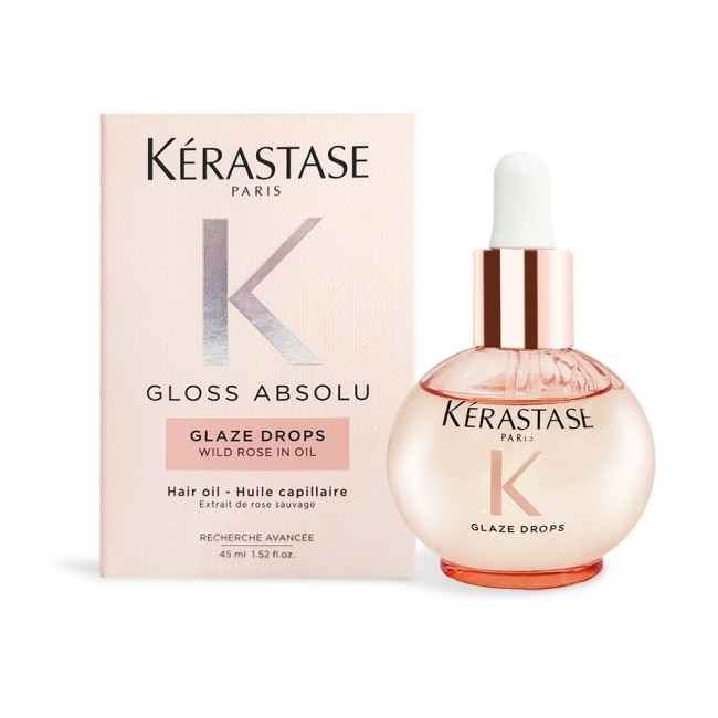 KERASTASE 卡詩 釉光香頌玫瑰護髮精油(45ml)-國際航空版