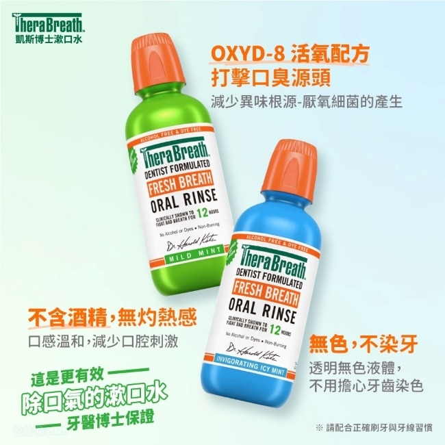 TheraBreath凱斯博士漱口水-溫和薄荷 473ml image