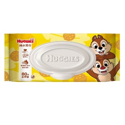 好奇 - 好奇純水濕巾80抽(奇奇蒂蒂限定加蓋版)加厚型