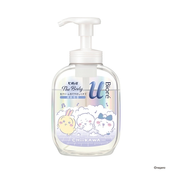 Biore高彈潤沐浴慕絲 清新皂香_吉伊卡哇 540ml