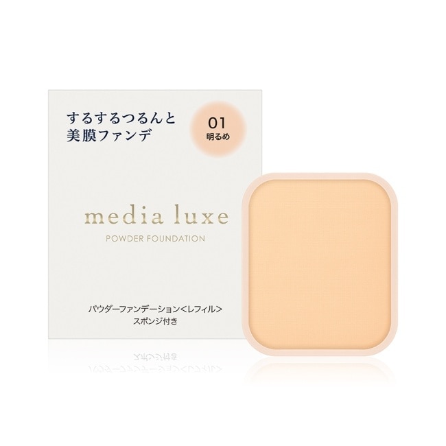 媚點 雪紡親膚粉餅限定組 01(明亮) 9g