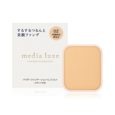 MEDIA - 媚點 雪紡親膚粉餅限定組 02(自然) 9g