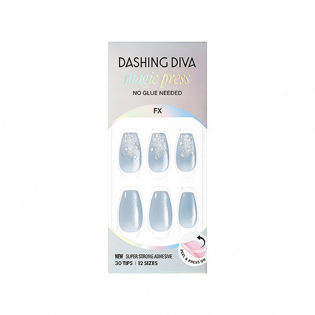 Dashing Diva/D 造型設計美甲片-星海藍光-30片