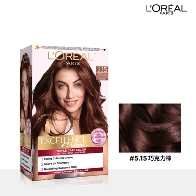L'Oreal Paris 巴黎萊雅優媚霜 - 巴黎萊雅優媚霜三重護髮染髮霜 5.15 巧克力棕 #韓韶禧推薦款 #全新升級