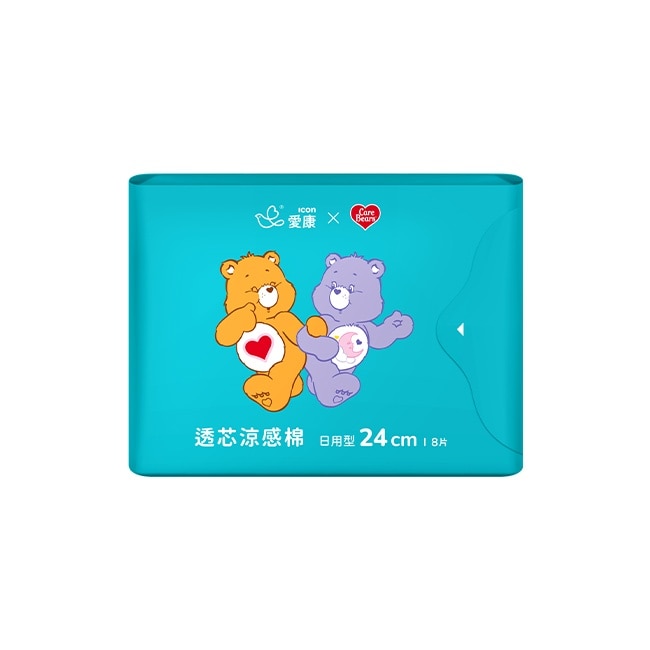 愛康透芯涼感棉CareBears日用24cm8片 image
