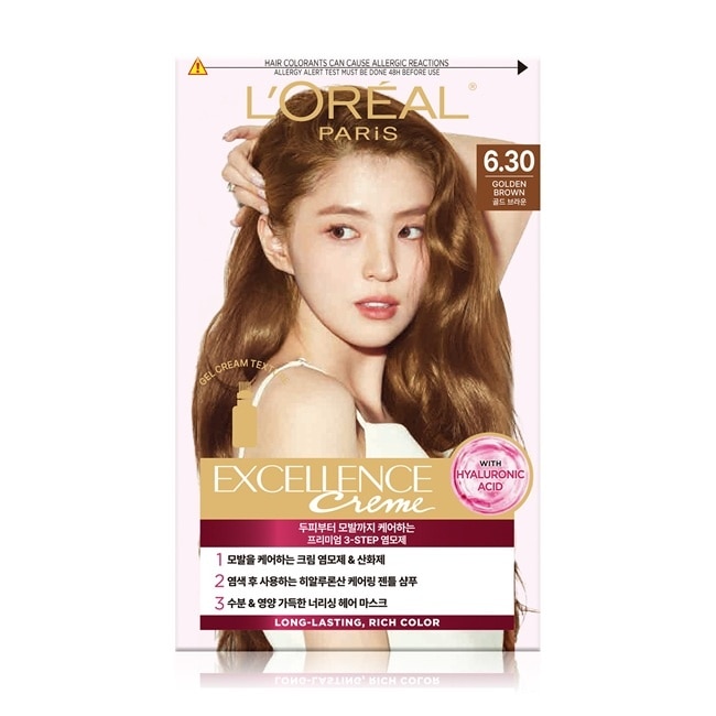 巴黎萊雅優媚霜三重護髮染髮霜 6.30 焦糖金棕 #韓韶禧推薦款 #全新升級